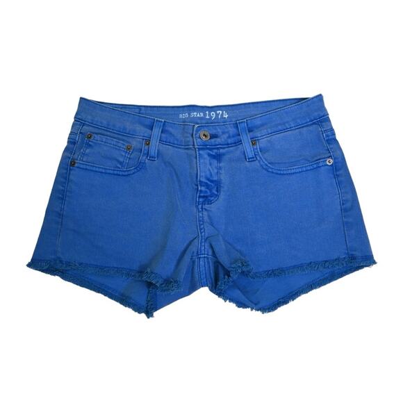 Big Star 1974 Womens 28 Cutoff Denim Jean Shorts in Blue - Picture 1 of 9